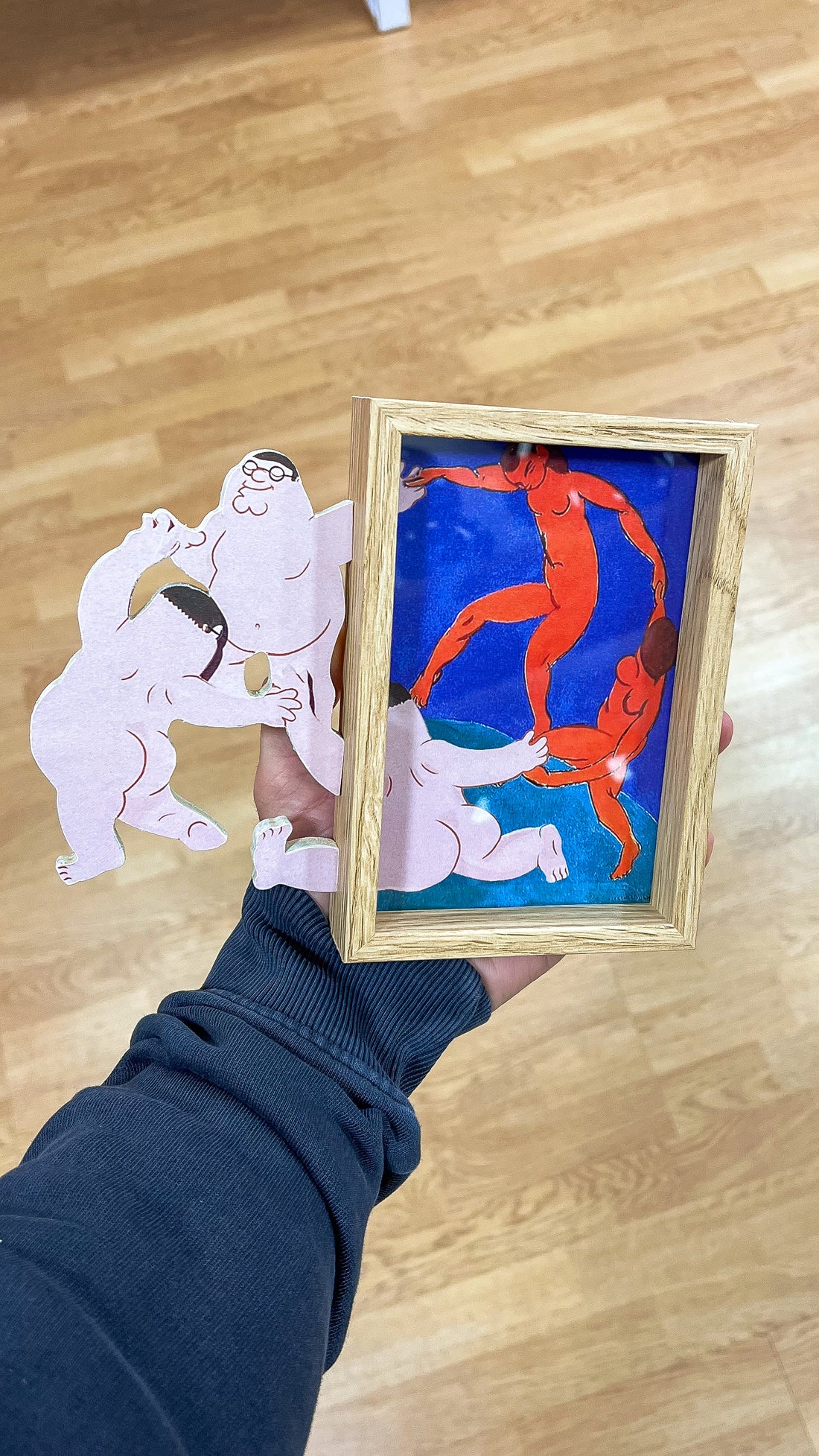 Peterone e la danza di Matisse Art framed