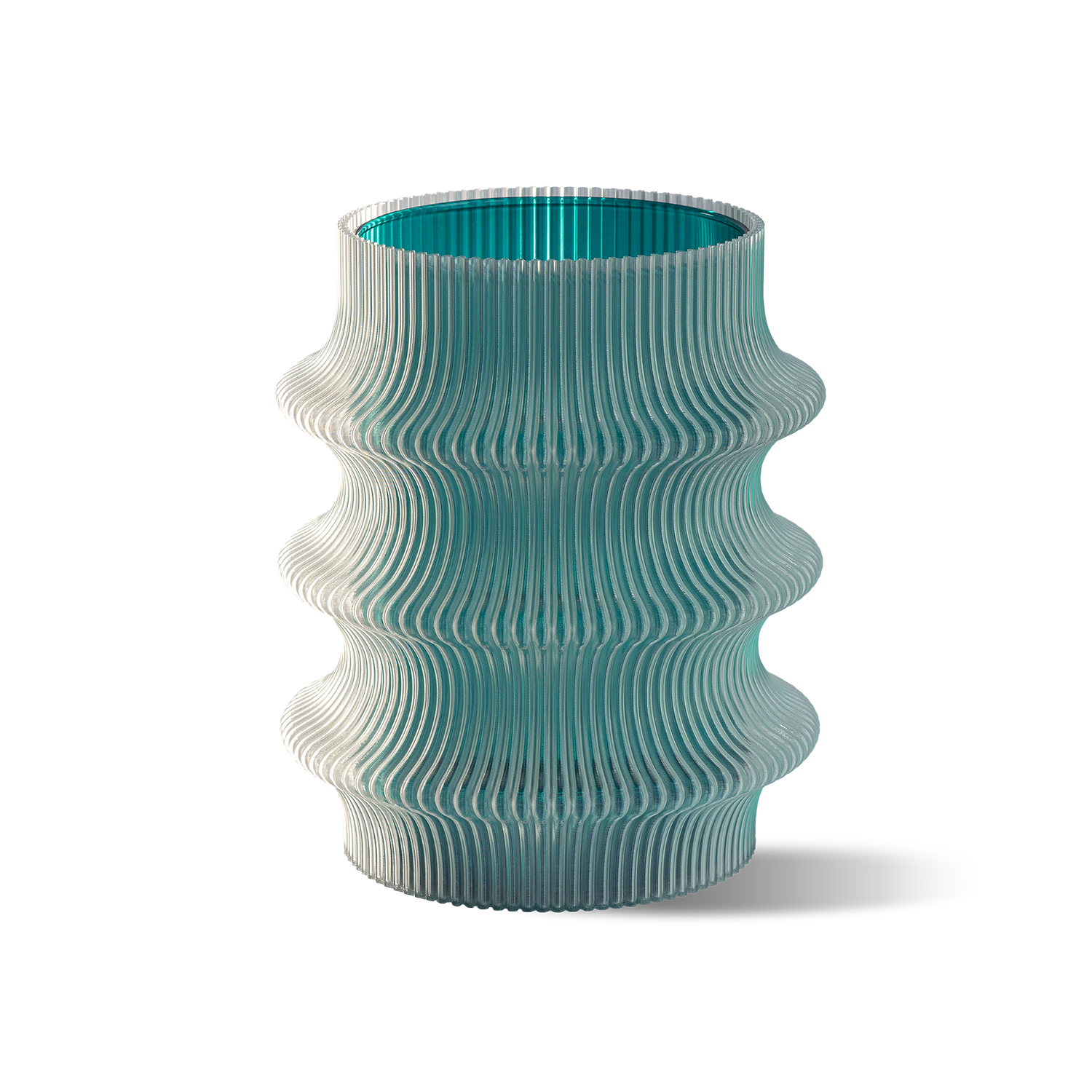 Zayl—22 Glow Vase - Crystal Clear