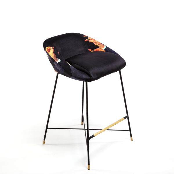 Sgabello Lipstick nero