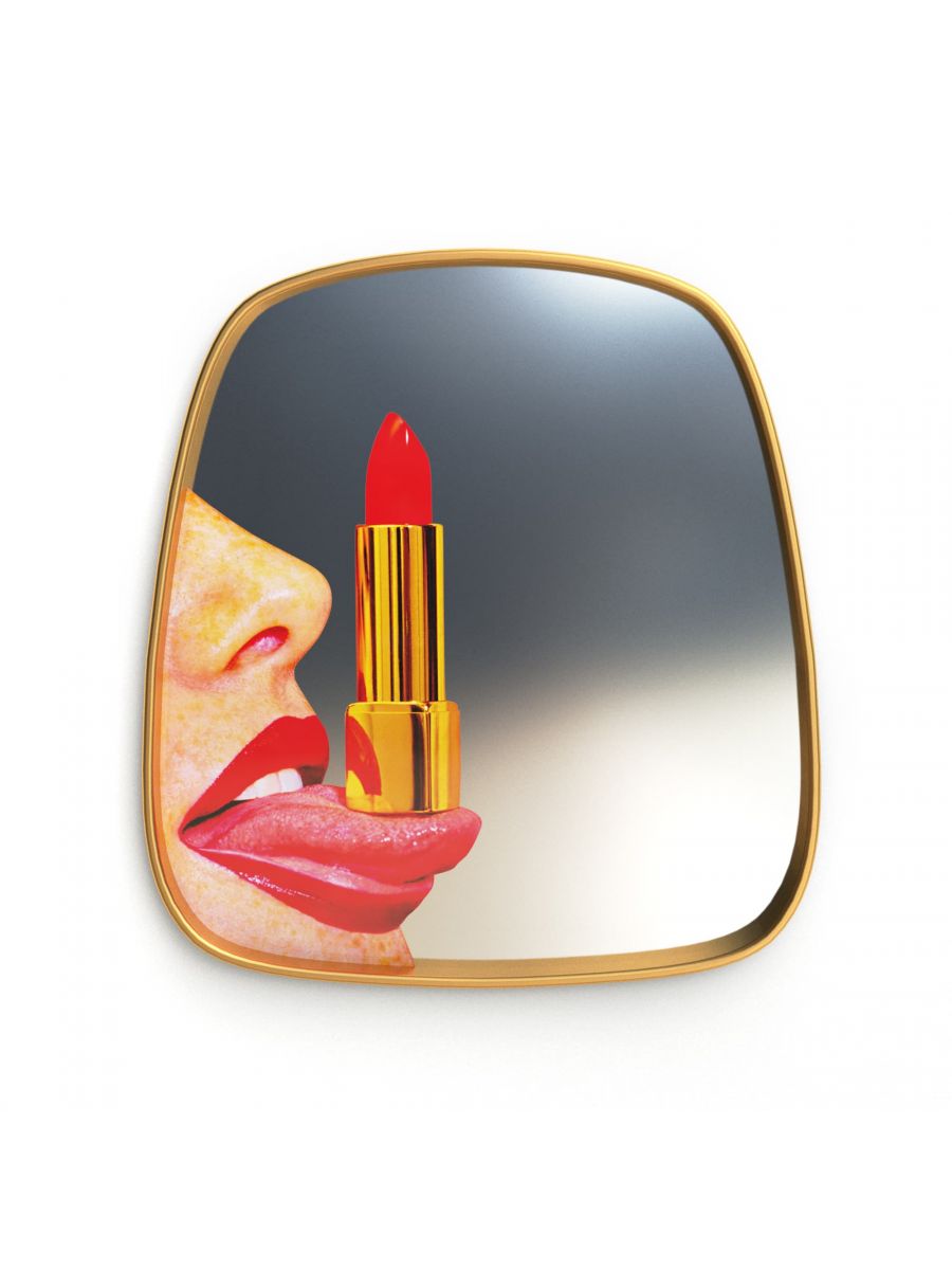 Mirror with Golden Frame Lingua