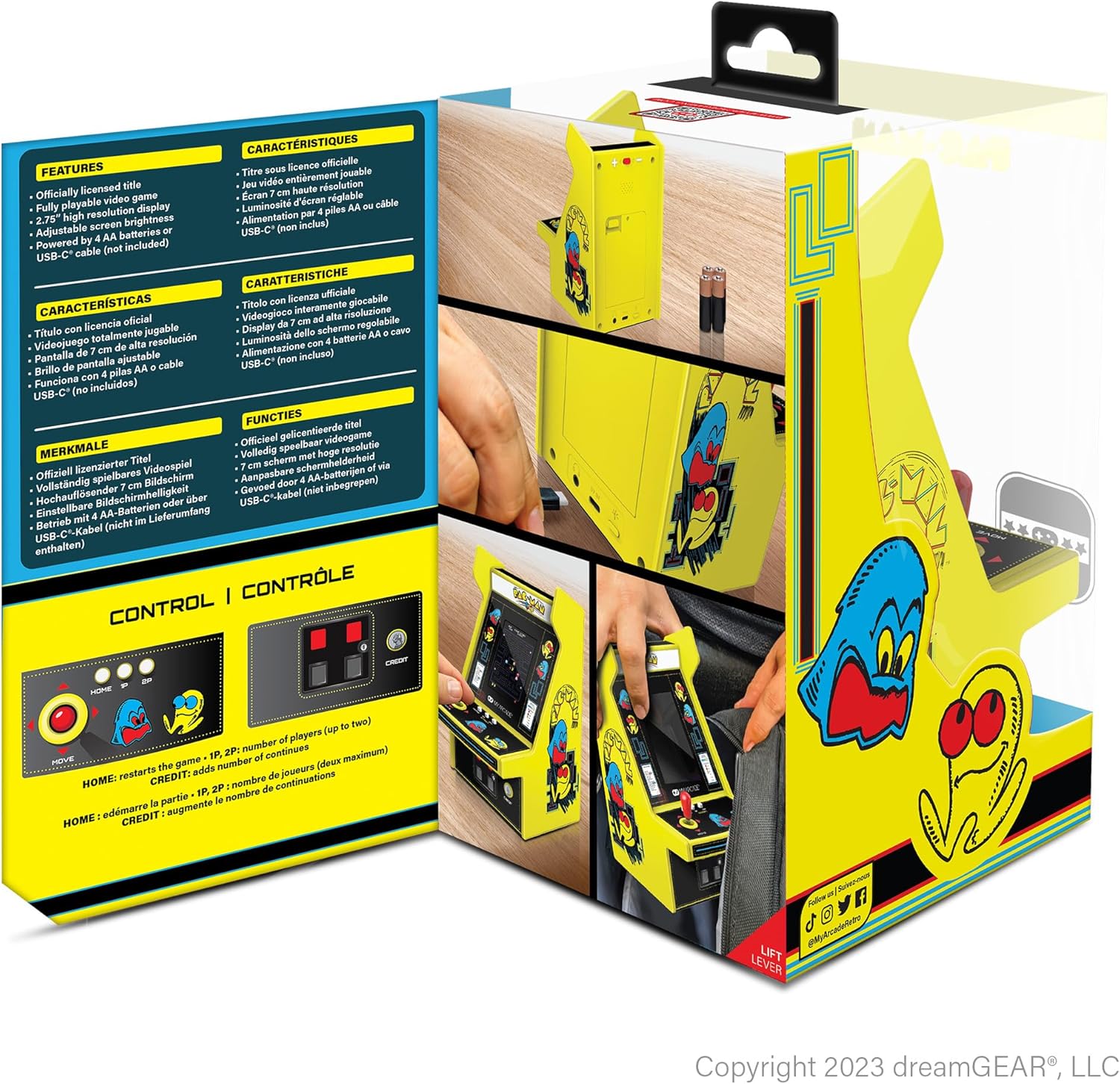 PAC-MAN PORTABLE RETRO ARCADE