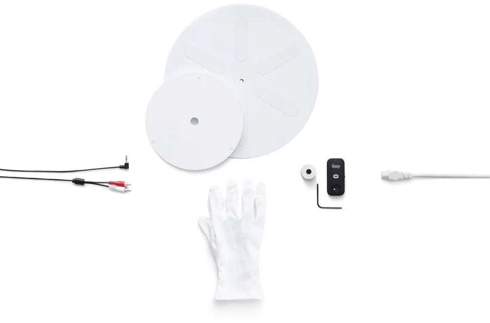 Transparent Turntable - White