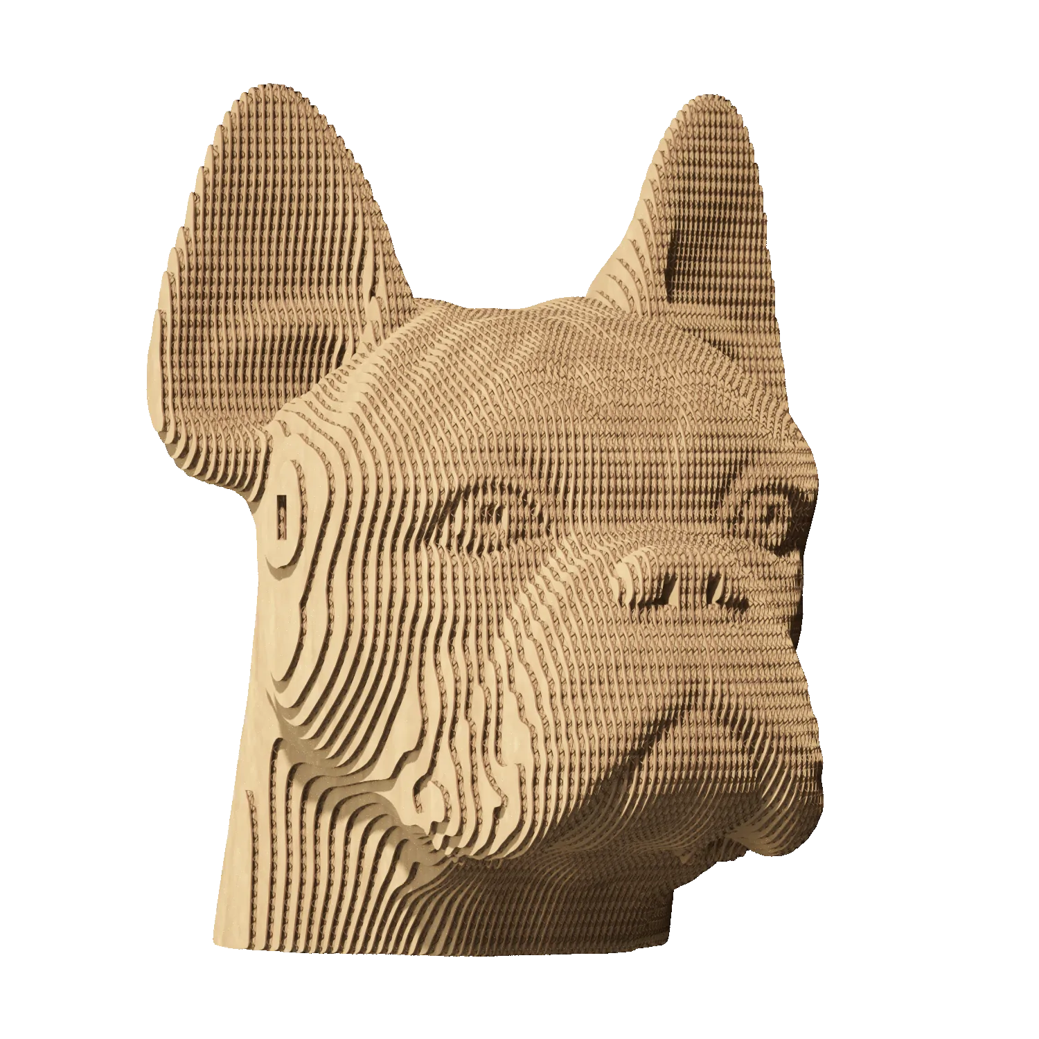 Cardboard 3D puzzle BULLDOG