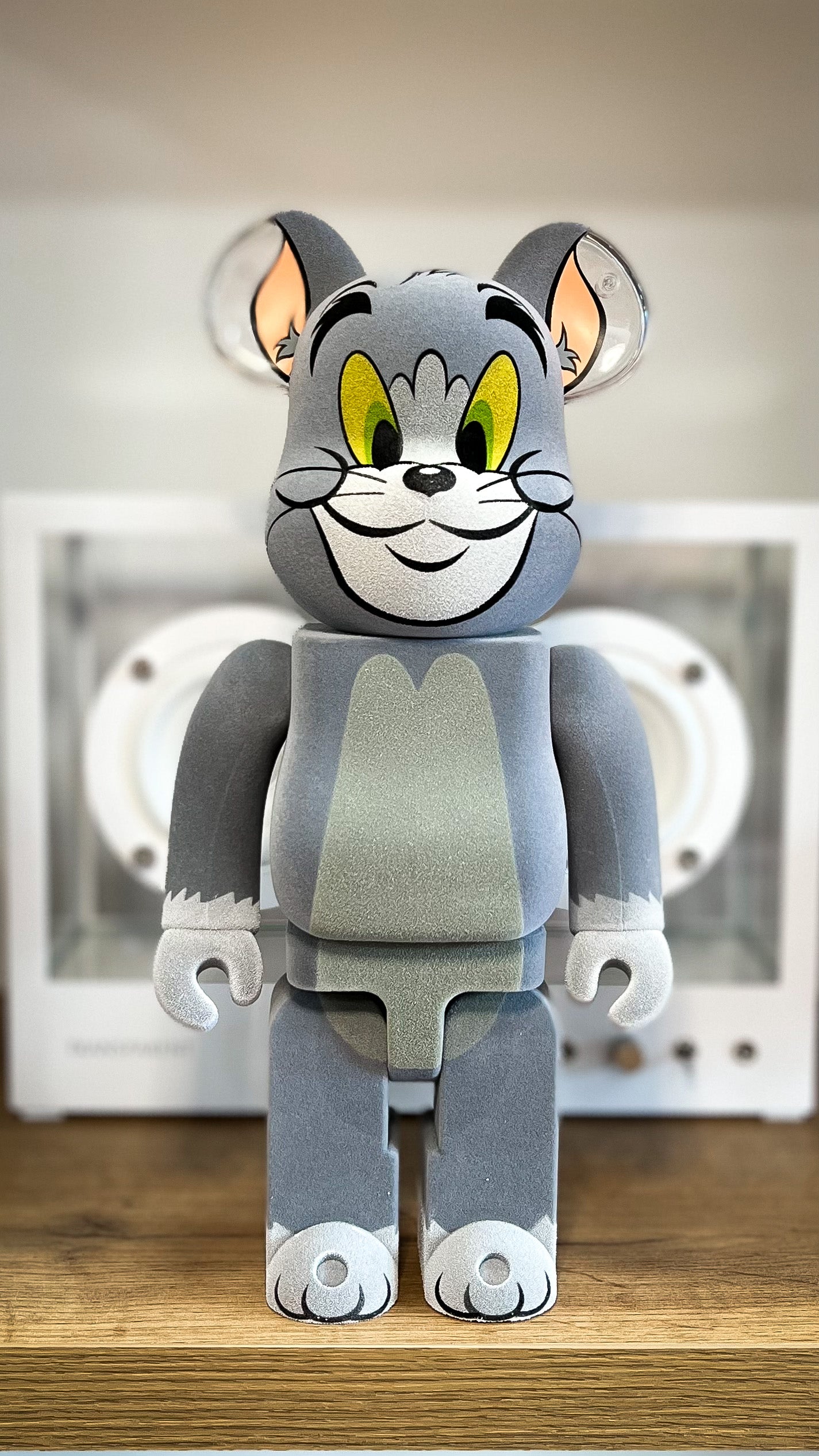 BE@RBRICK 400% TOM AND JERRY TOM FLOCKED