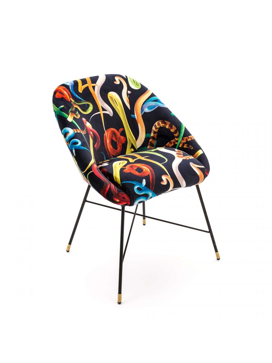 Serpenti upholstered chair