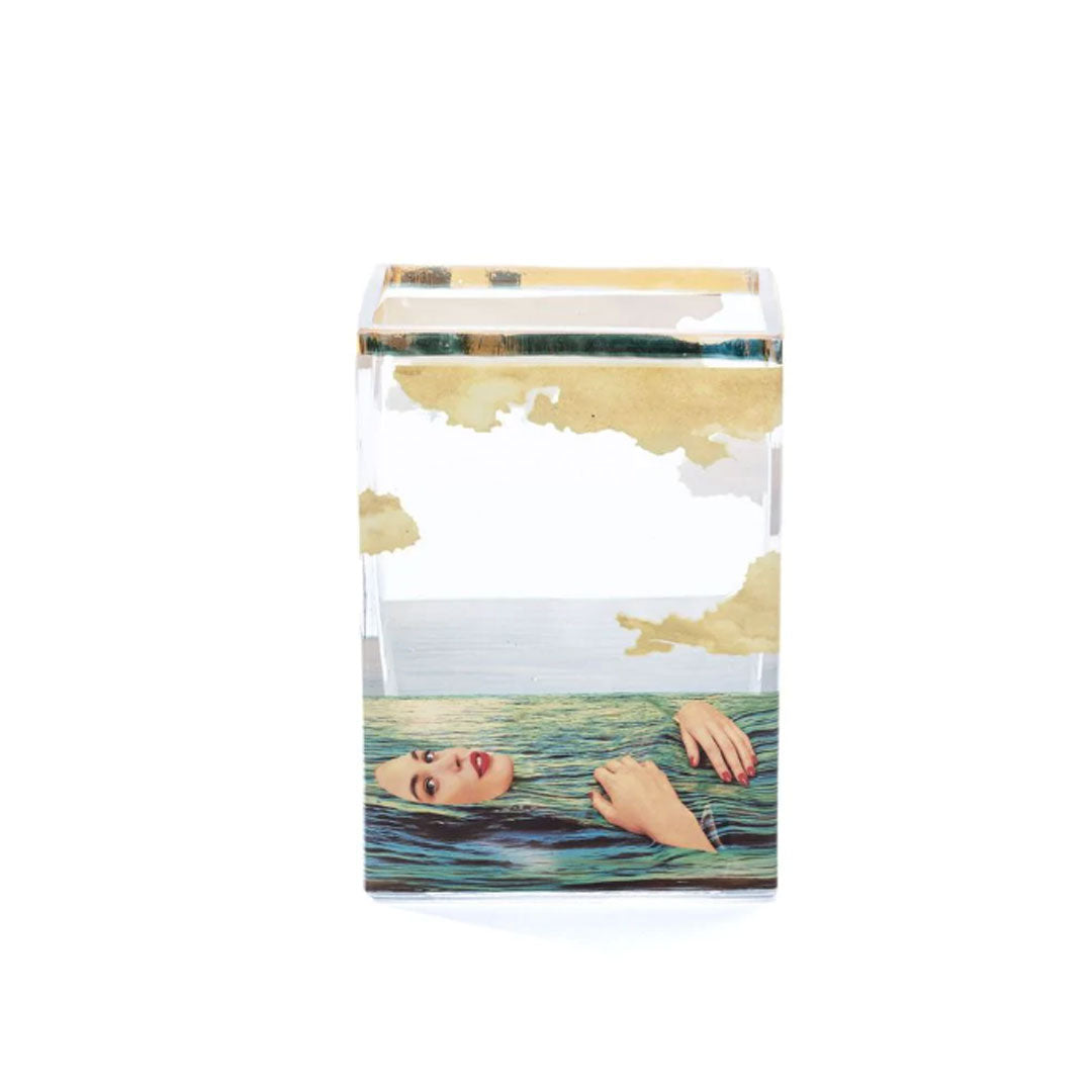 SEA GIRL GLASS VASE