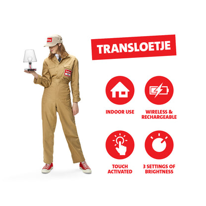 Transloetje Transparent table lamp