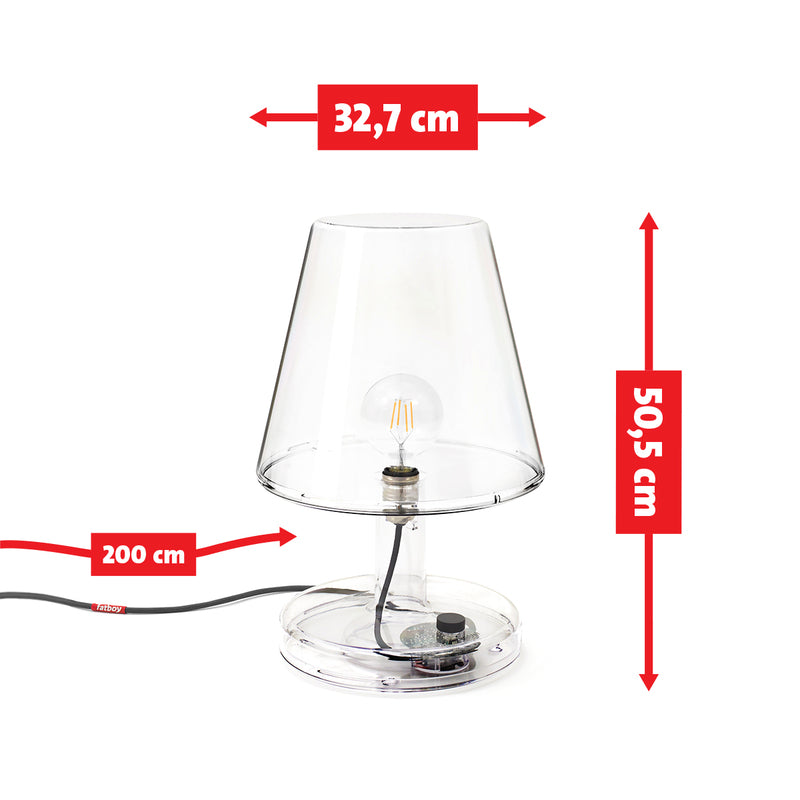 Trans-parents Transparent table lamp